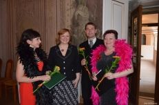 Podczas brneńskich uroczystości „Polonusa” wystąpili aktorzy Sceny Polskiej Teatru Cieszyńskiego. Fot. MARIAN HORECZY